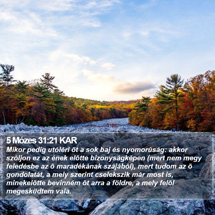 5 Mózes 31:21 KAR Bible Study