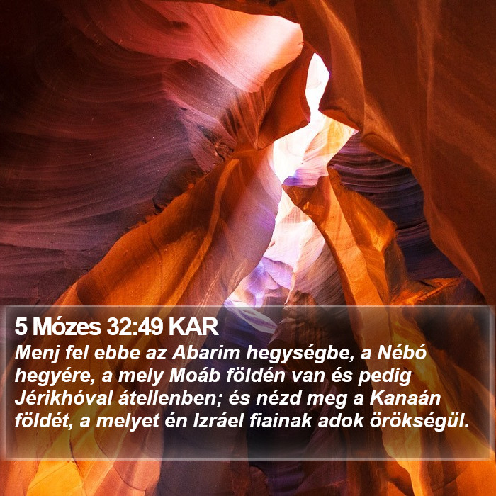 5 Mózes 32:49 KAR Bible Study