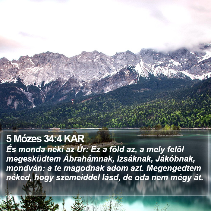 5 Mózes 34:4 KAR Bible Study