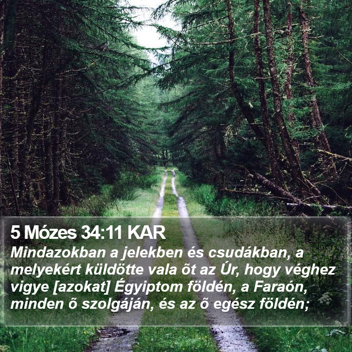 5 Mózes 34:11 KAR Bible Study