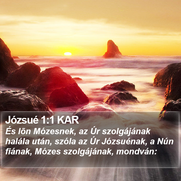 Józsué 1:1 KAR Bible Study