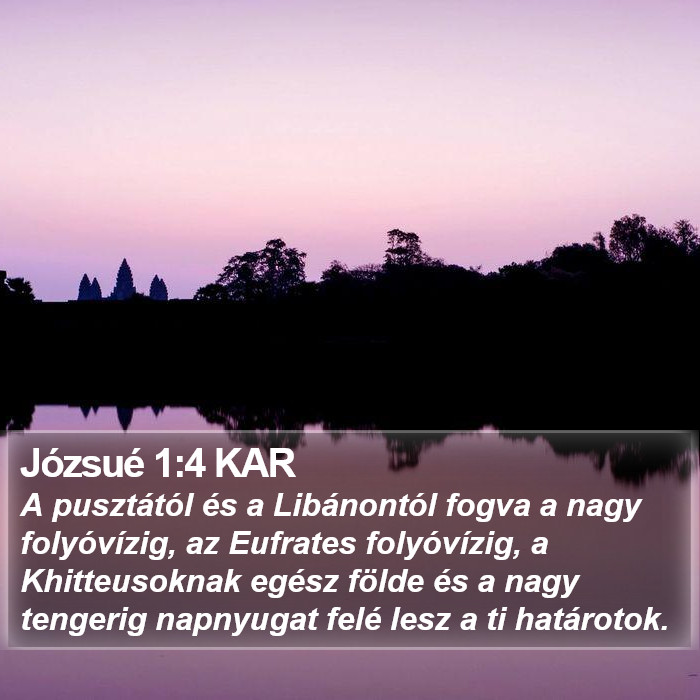 Józsué 1:4 KAR Bible Study