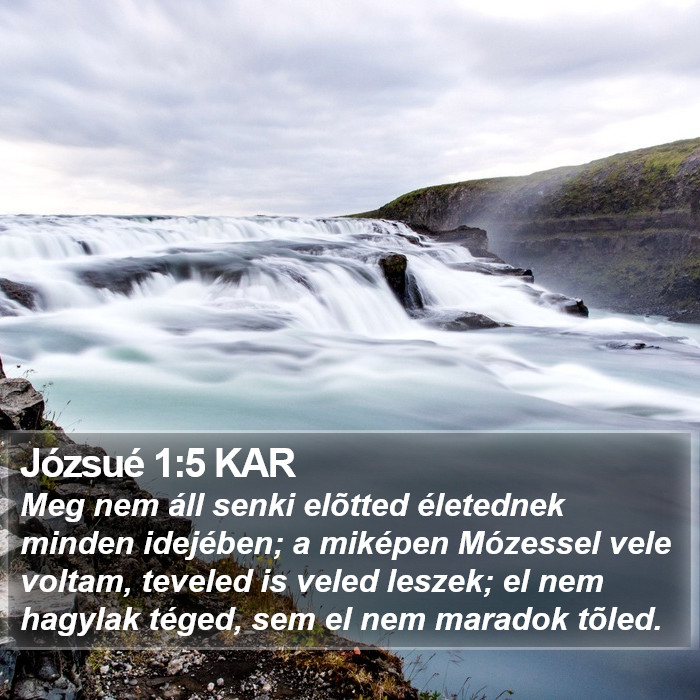 Józsué 1:5 KAR Bible Study