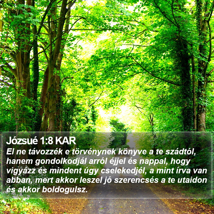 Józsué 1:8 KAR Bible Study