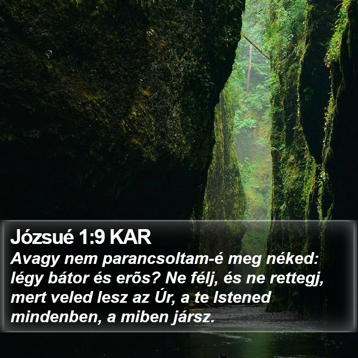 Józsué 1:9 KAR Bible Study