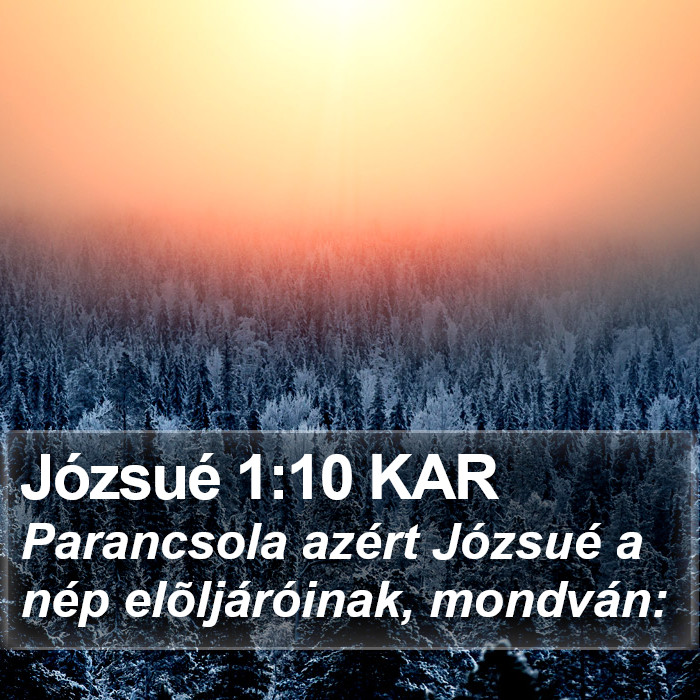 Józsué 1:10 KAR Bible Study