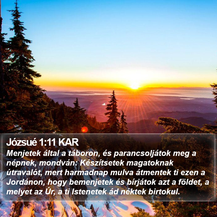 Józsué 1:11 KAR Bible Study