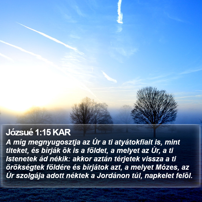 Józsué 1:15 KAR Bible Study