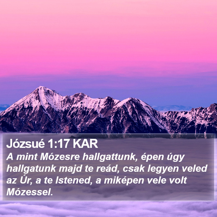 Józsué 1:17 KAR Bible Study