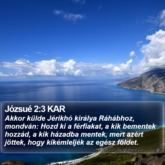 Józsué 2:3 KAR Bible Study