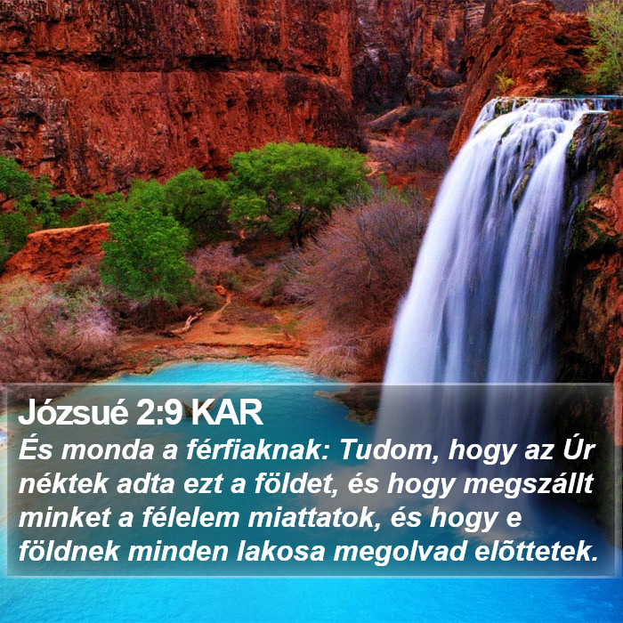 Józsué 2:9 KAR Bible Study