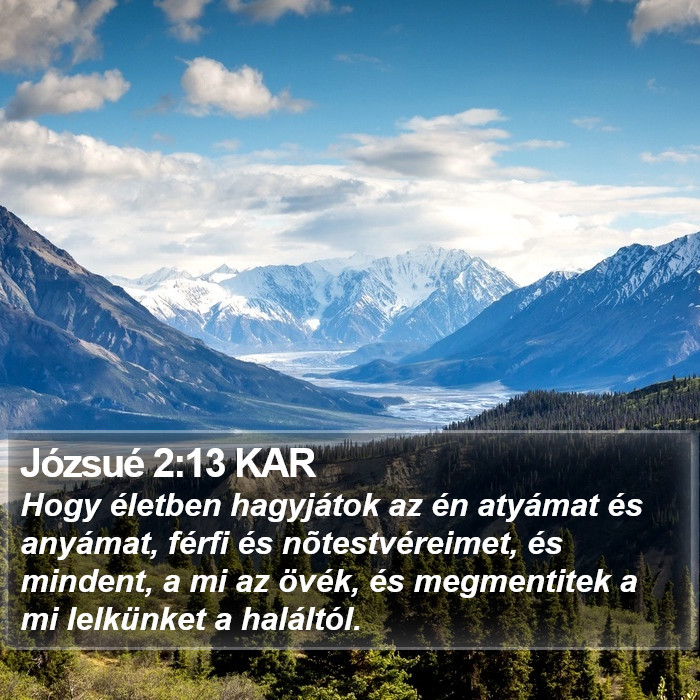 Józsué 2:13 KAR Bible Study