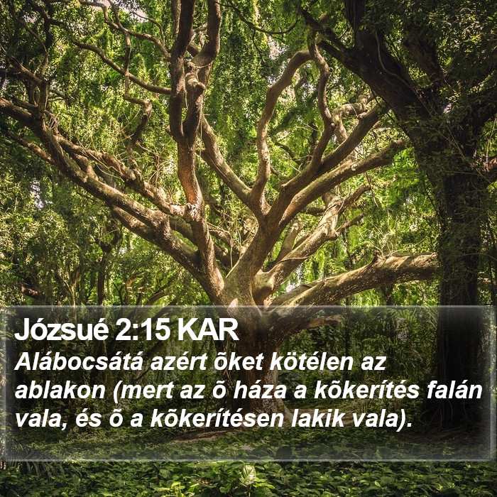 Józsué 2:15 KAR Bible Study