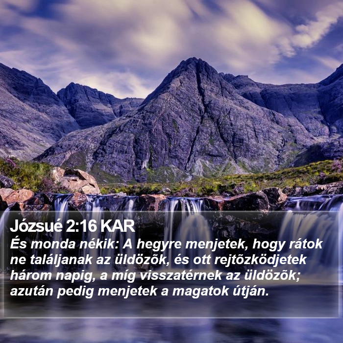 Józsué 2:16 KAR Bible Study