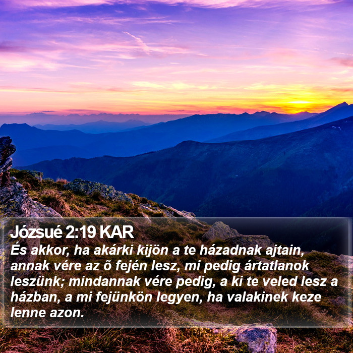 Józsué 2:19 KAR Bible Study