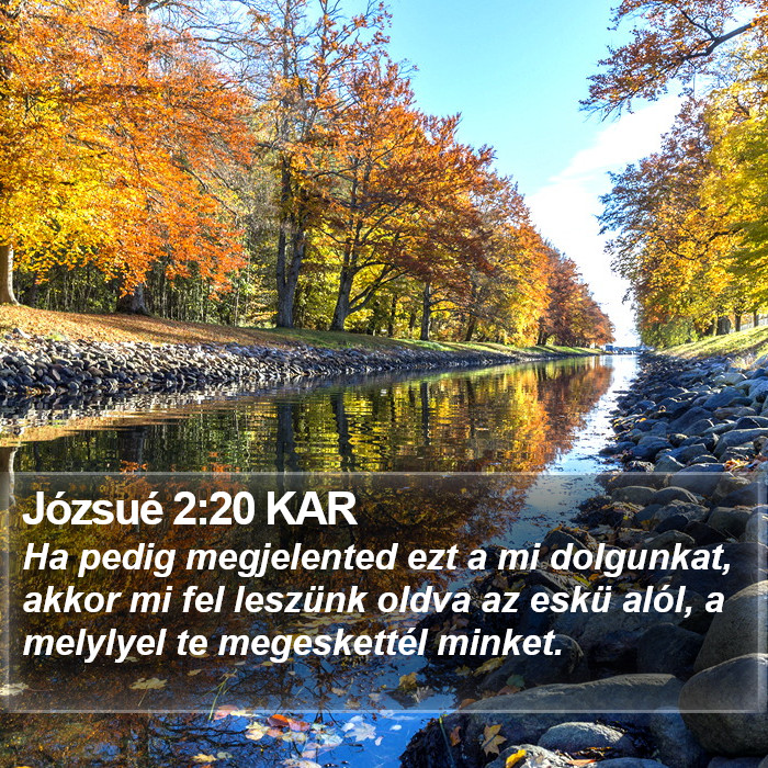 Józsué 2:20 KAR Bible Study