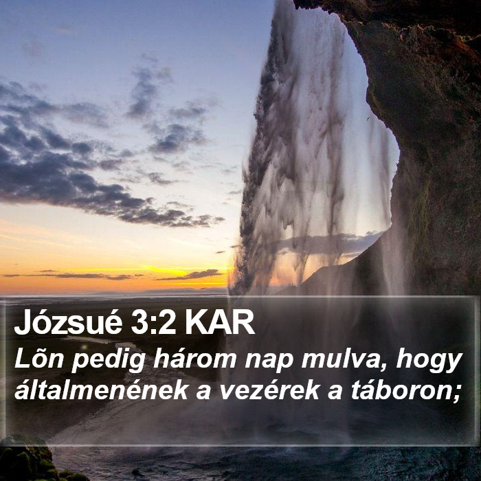 Józsué 3:2 KAR Bible Study