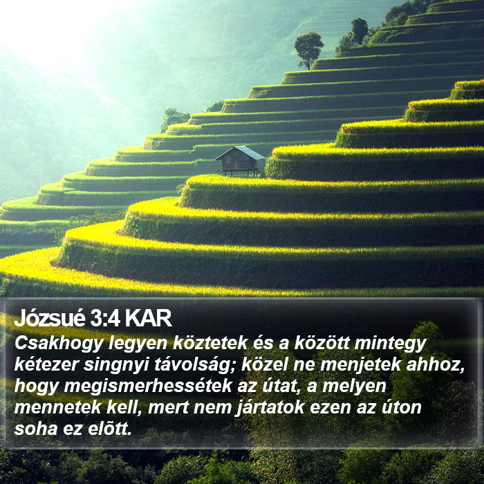 Józsué 3:4 KAR Bible Study