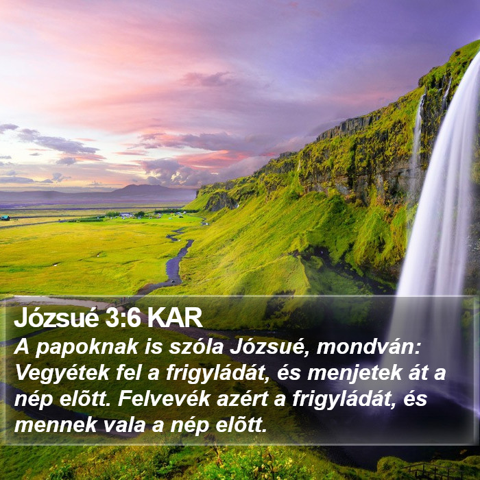 Józsué 3:6 KAR Bible Study