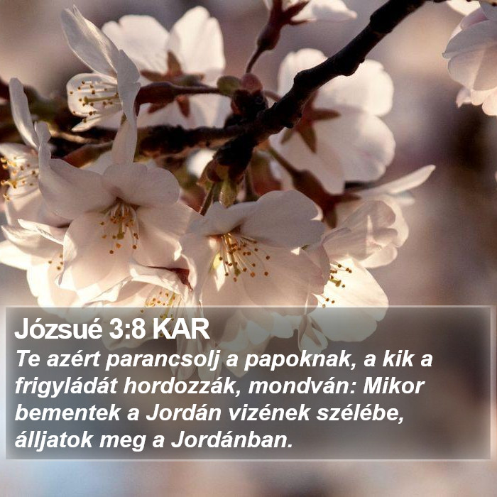 Józsué 3:8 KAR Bible Study