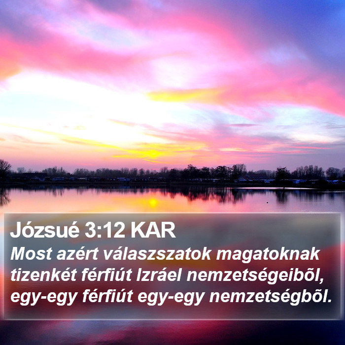 Józsué 3:12 KAR Bible Study