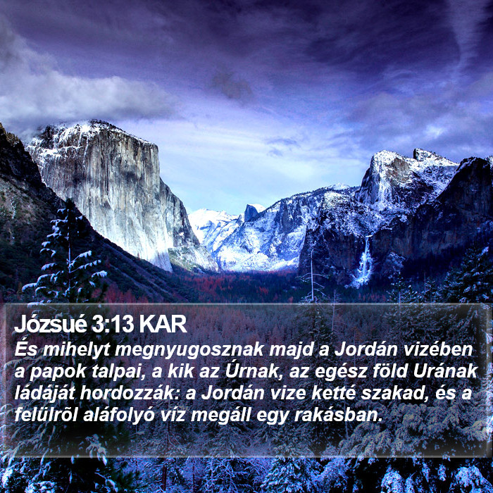 Józsué 3:13 KAR Bible Study