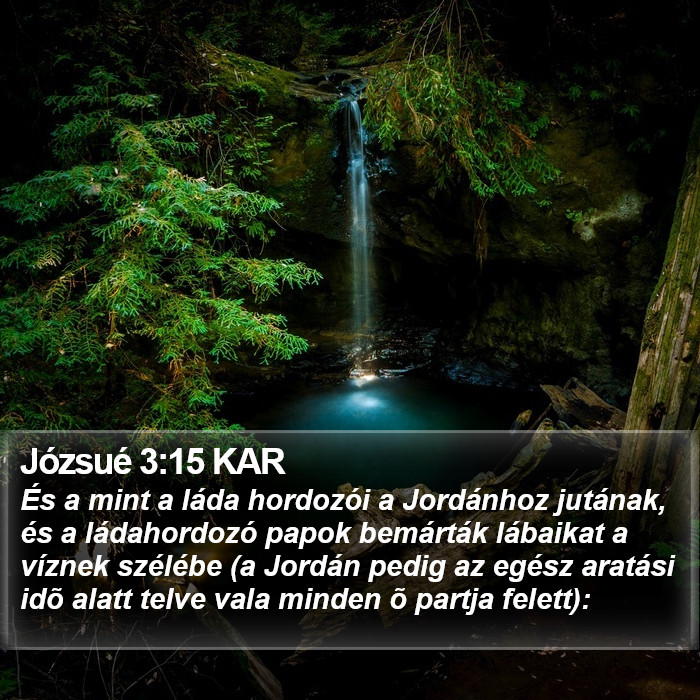 Józsué 3:15 KAR Bible Study