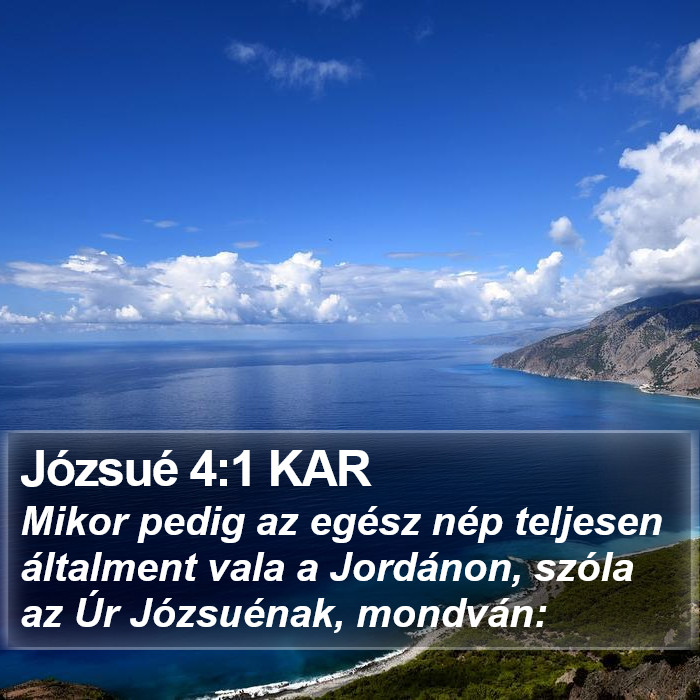 Józsué 4:1 KAR Bible Study