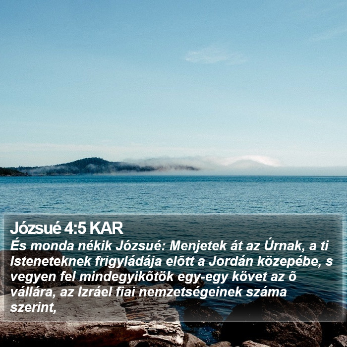 Józsué 4:5 KAR Bible Study