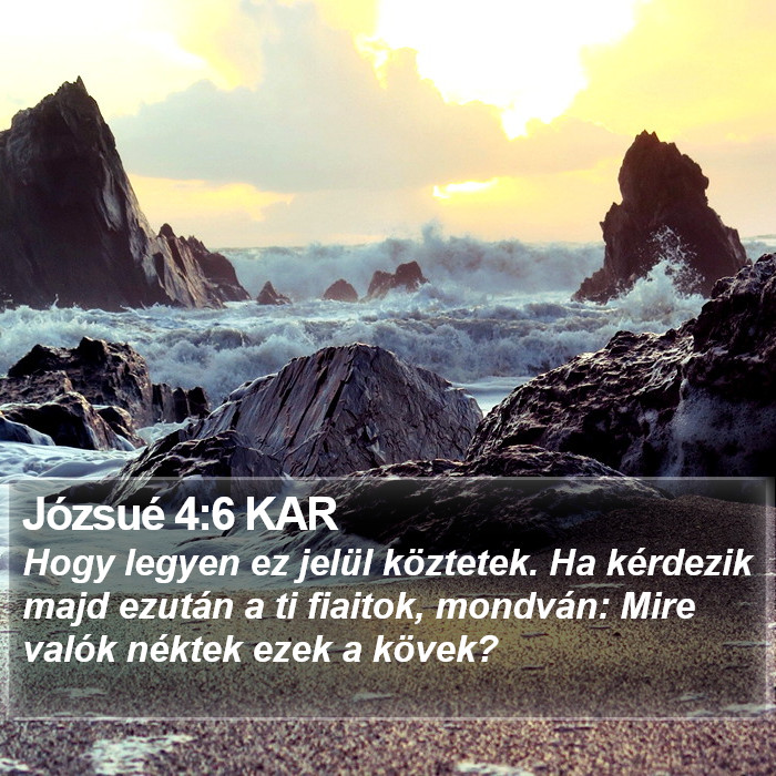 Józsué 4:6 KAR Bible Study