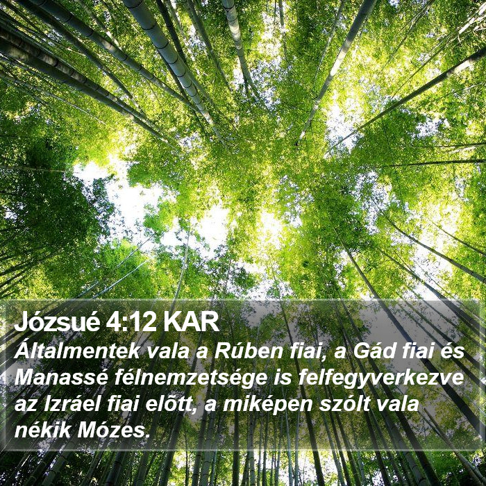 Józsué 4:12 KAR Bible Study