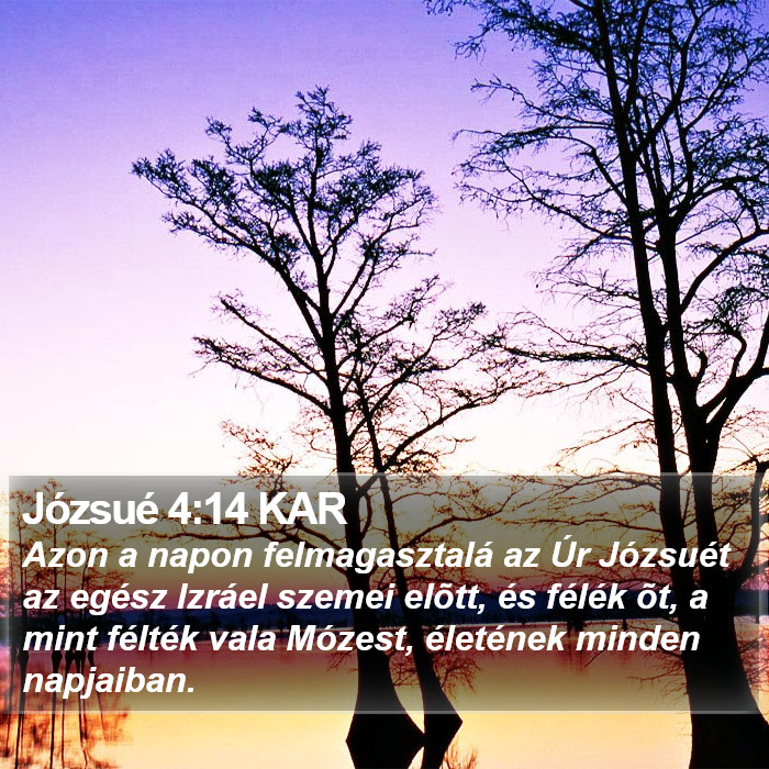 Józsué 4:14 KAR Bible Study