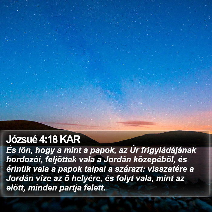 Józsué 4:18 KAR Bible Study