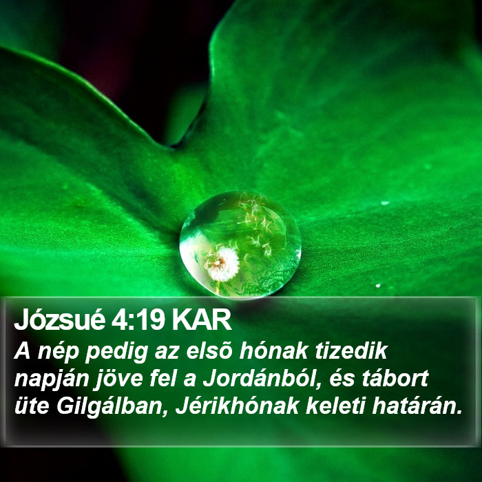 Józsué 4:19 KAR Bible Study