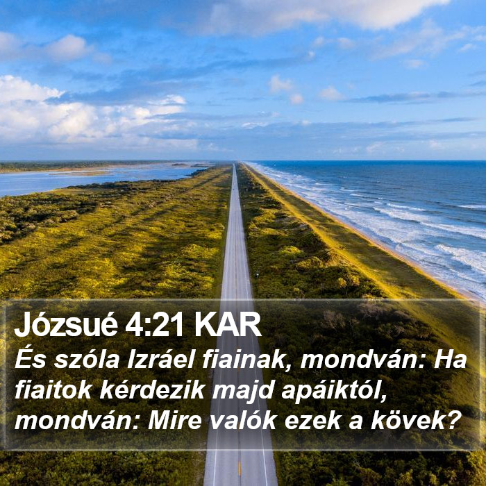 Józsué 4:21 KAR Bible Study