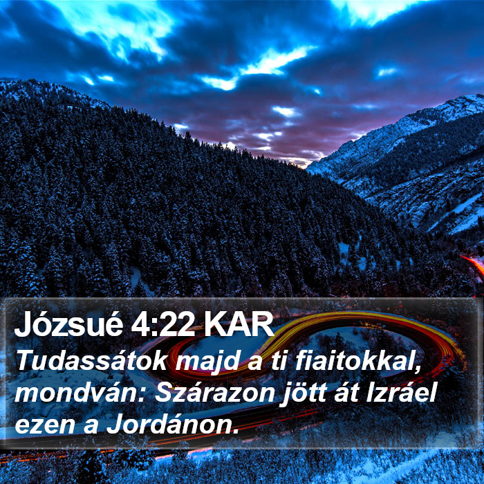 Józsué 4:22 KAR Bible Study