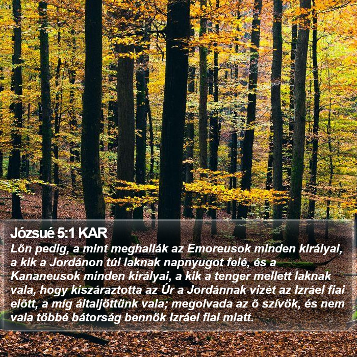 Józsué 5:1 KAR Bible Study