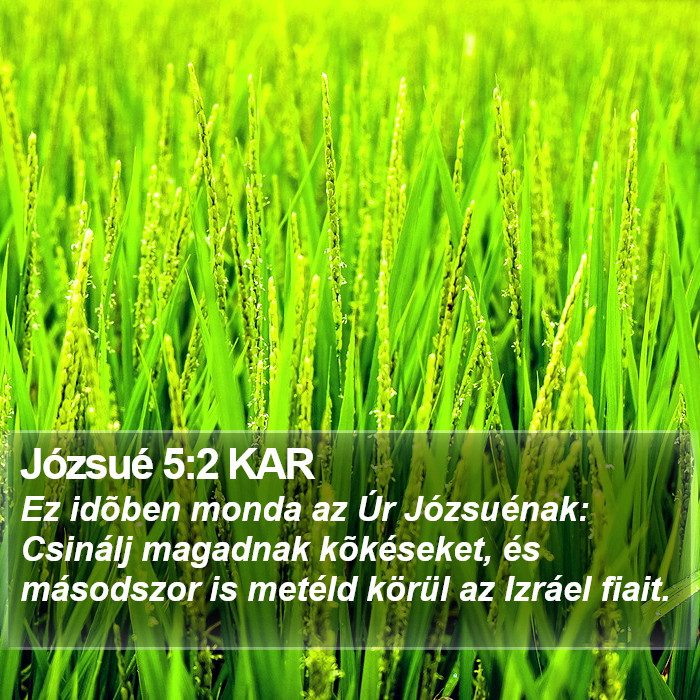 Józsué 5:2 KAR Bible Study