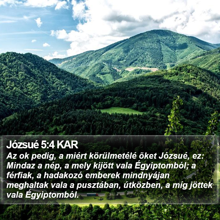 Józsué 5:4 KAR Bible Study