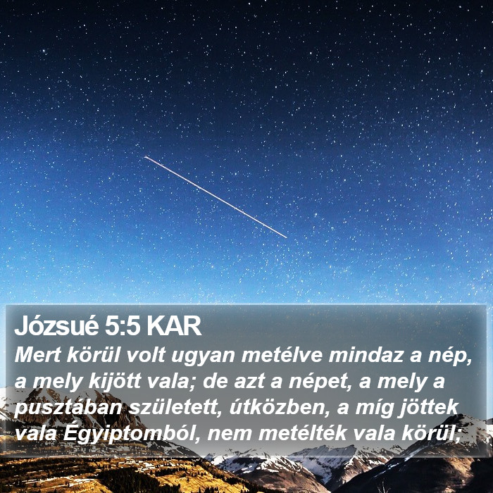 Józsué 5:5 KAR Bible Study