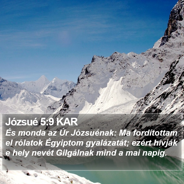 Józsué 5:9 KAR Bible Study