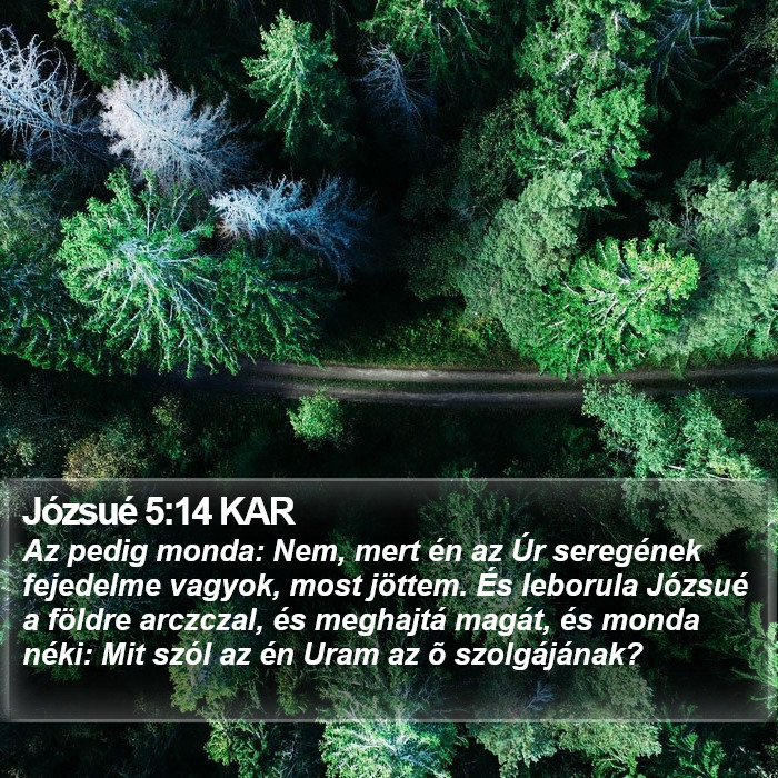 Józsué 5:14 KAR Bible Study