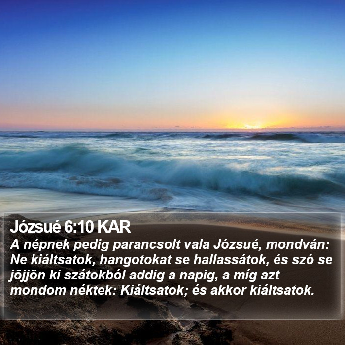 Józsué 6:10 KAR Bible Study