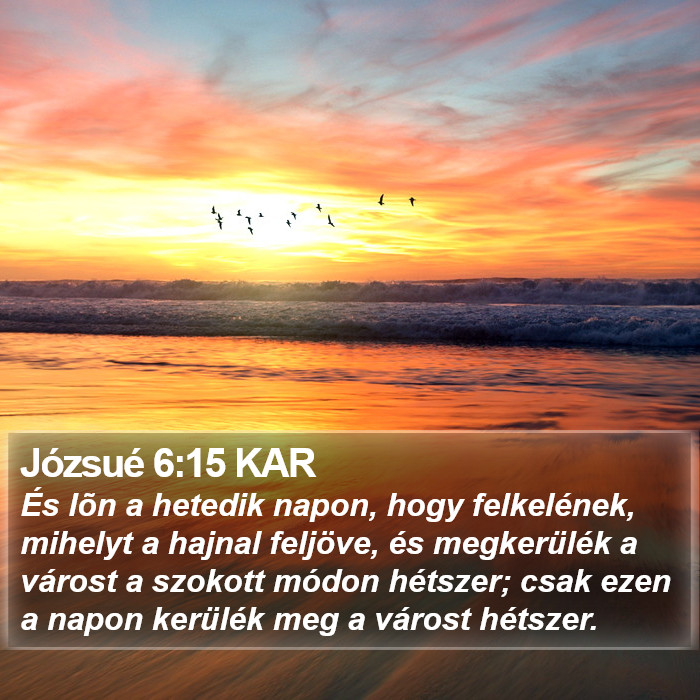 Józsué 6:15 KAR Bible Study