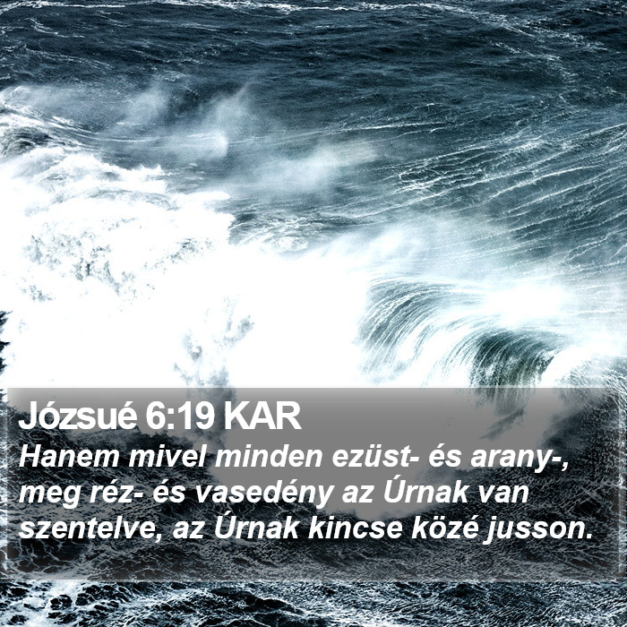 Józsué 6:19 KAR Bible Study