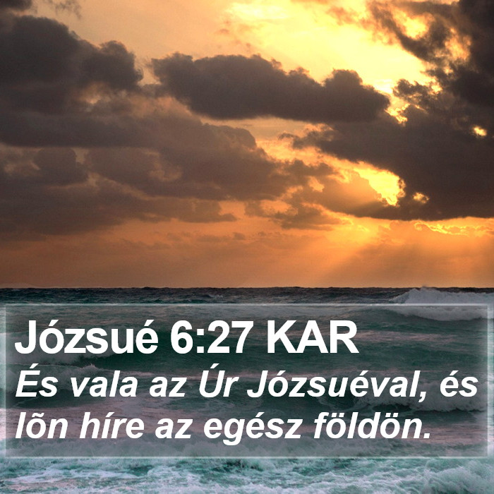 Józsué 6:27 KAR Bible Study