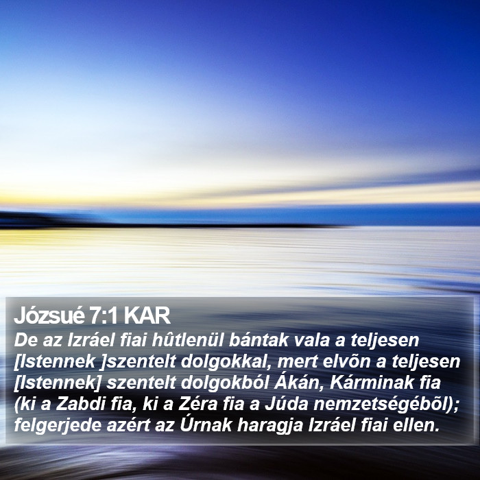 Józsué 7:1 KAR Bible Study