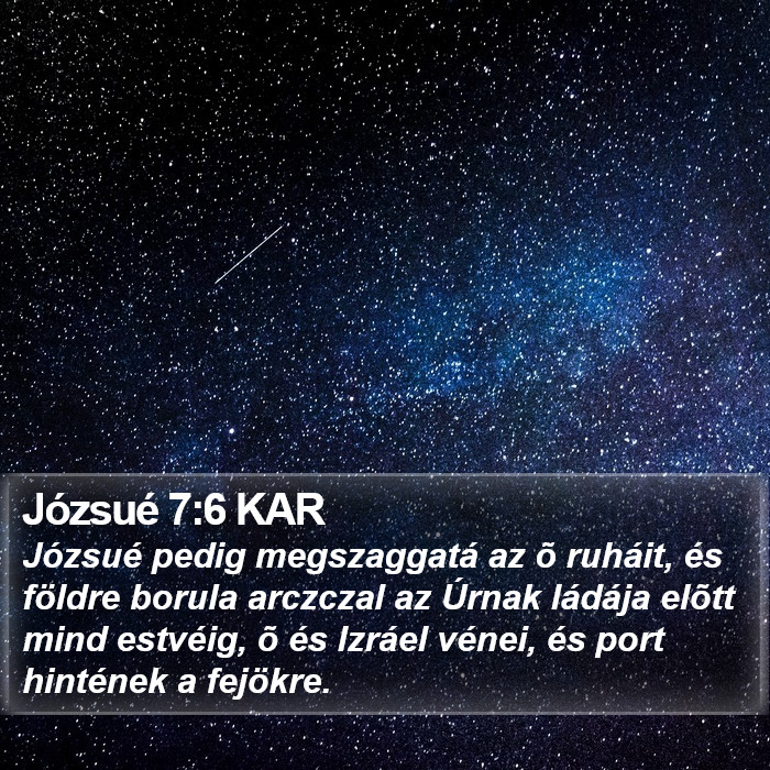 Józsué 7:6 KAR Bible Study