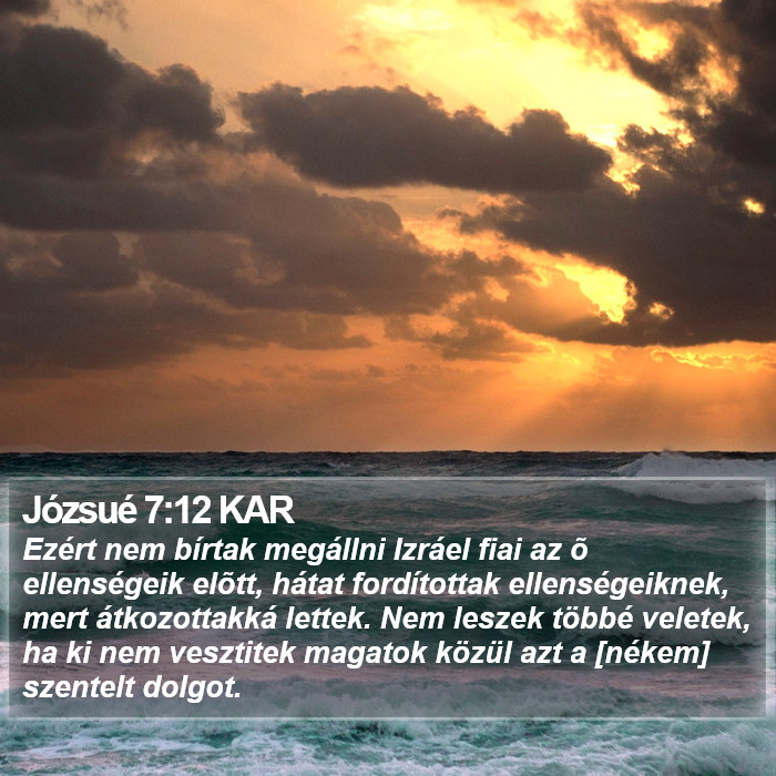 Józsué 7:12 KAR Bible Study