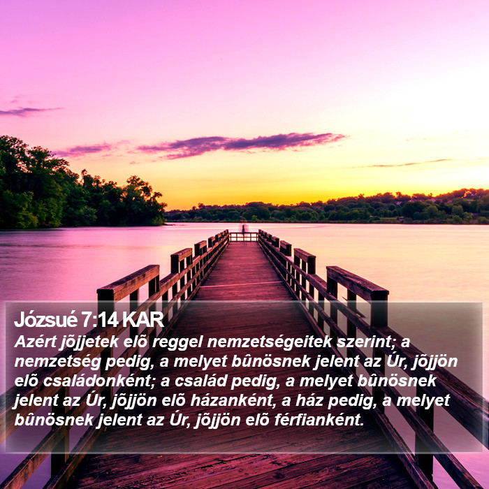 Józsué 7:14 KAR Bible Study